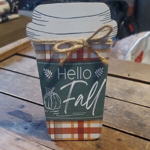 Plaid Fall Decor Sign